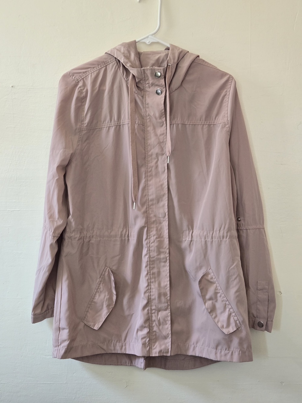 26 International Light Pink Hooded Utility Jacket